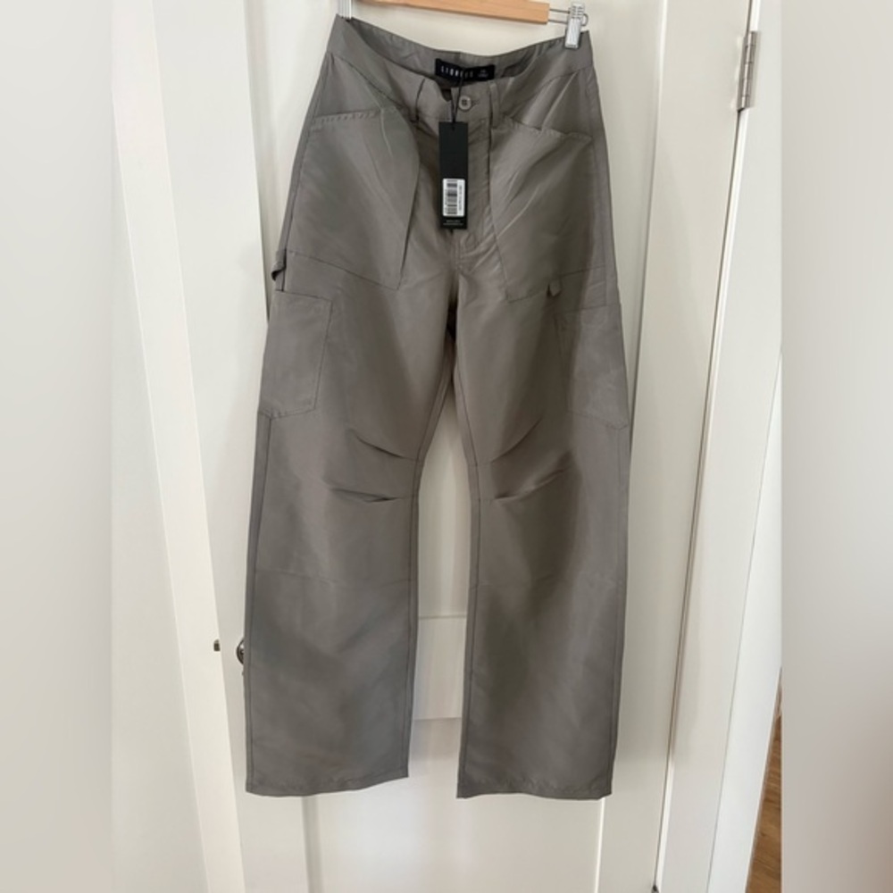 NWT LIONESS | revolve Miami vice swish pants silky cargo pants pockets size XS